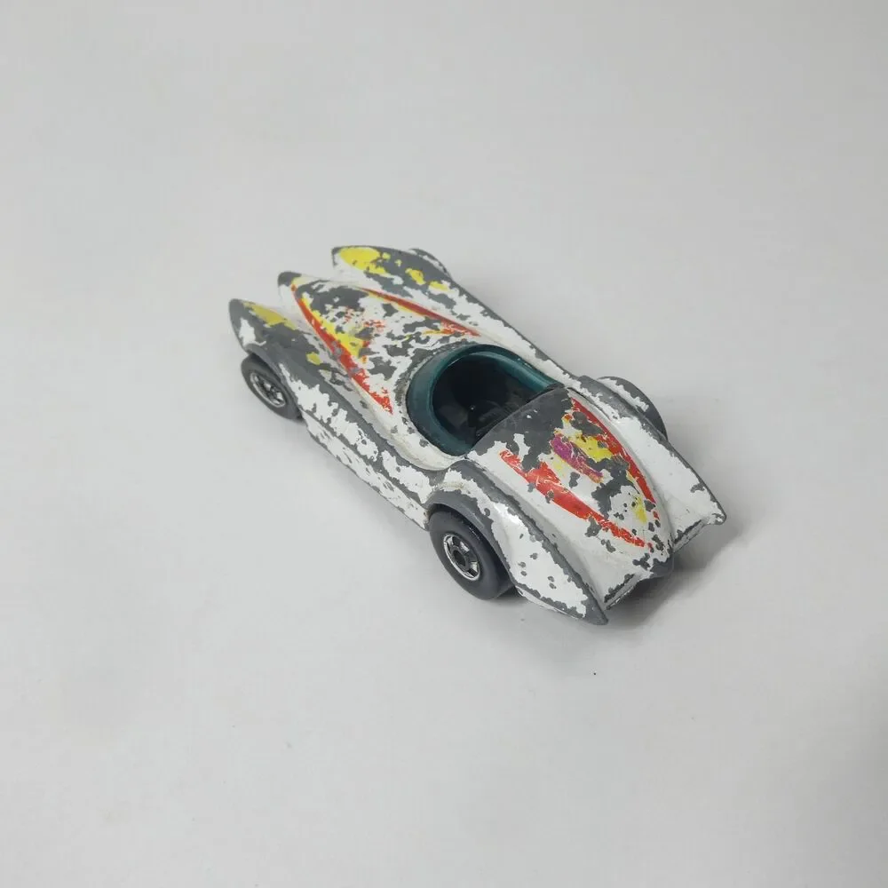 Hot Wheels Second Wind 1976 Hong Kong Vintage Race Car White Mattel